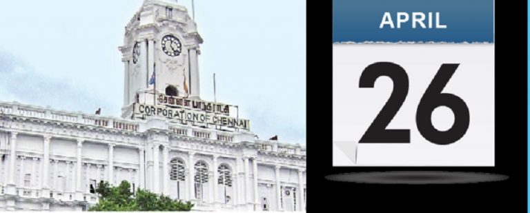 Chennai Corporation apr26th