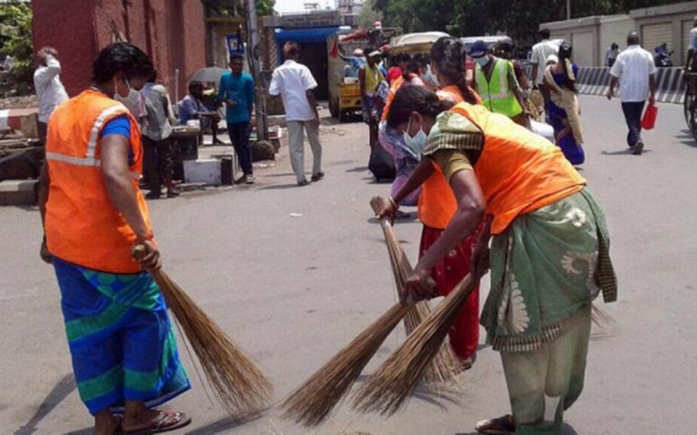 Women sanitary worker