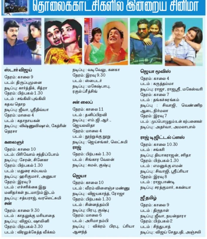 cinemas in TV channelsapr16