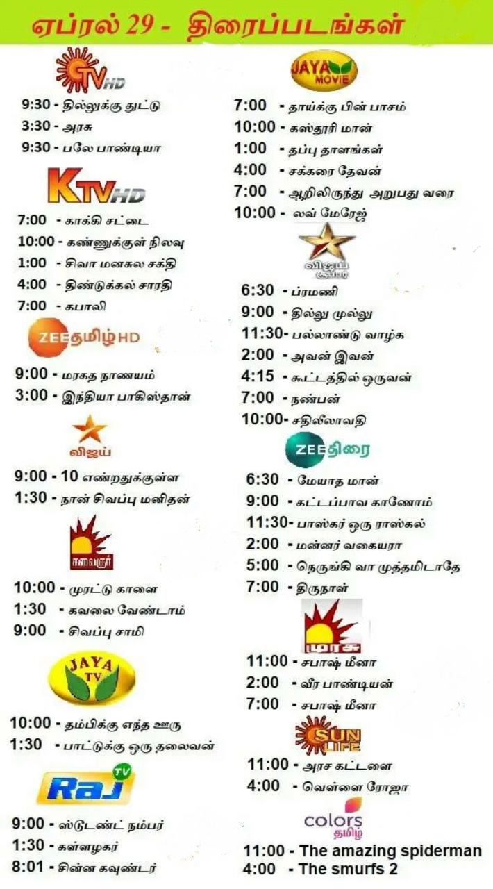 cinemas in TV channelsapr29