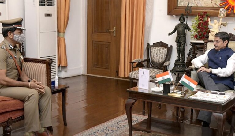 R.n ravi governor and dgp