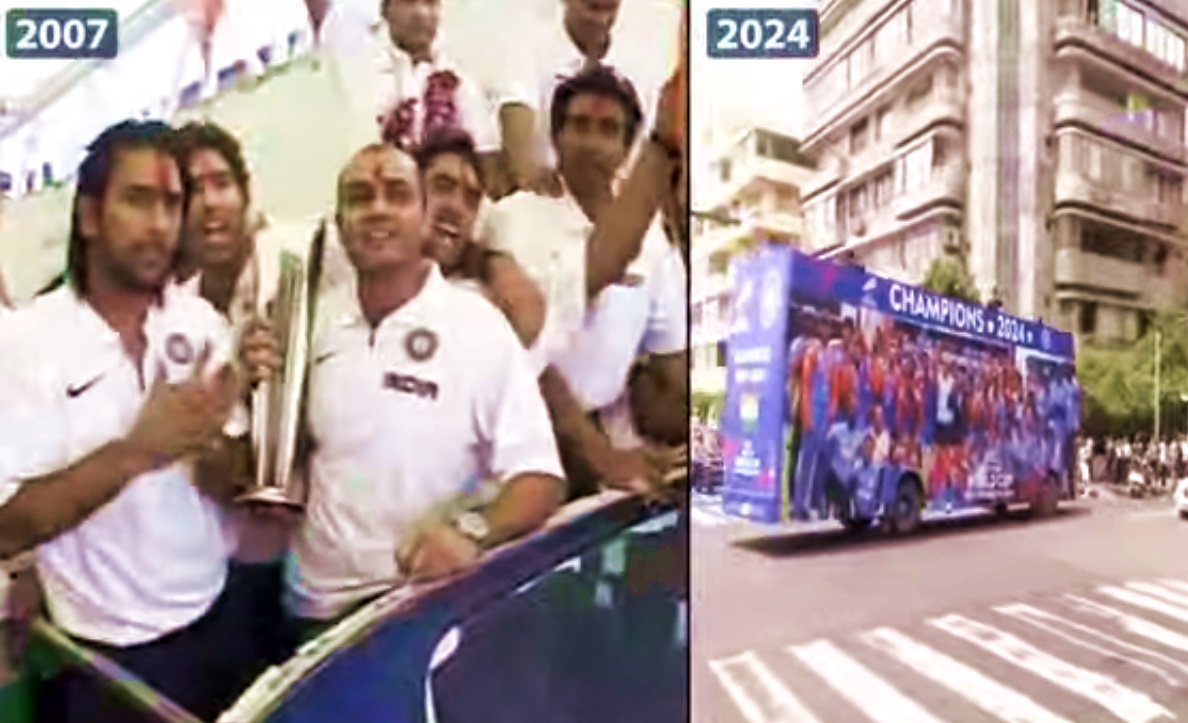 மும்பையில் ரோட் ஷோ...கொண்டாடத்தில் கிரிக்கெட் ரசிகர்கள்... 1 Road Show