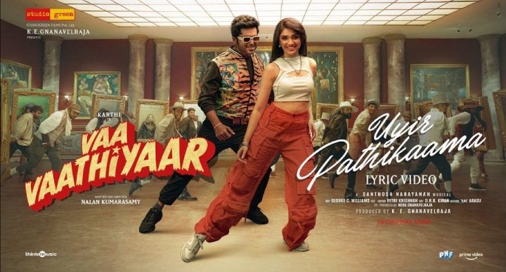 Catch Karthi and Krithi Shetty in ‘Uyir Pathikaama’ from ‘Vaa Vaathiyaar’