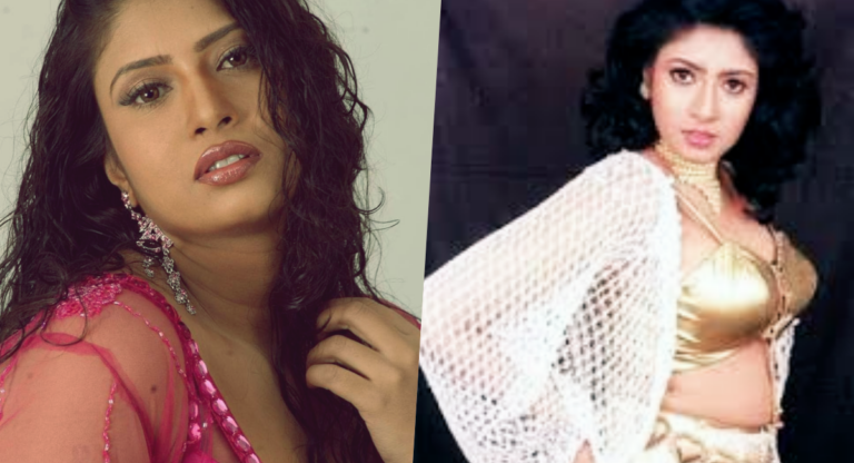 90-களின் முன்னணி நடிகை சங்கவி சின்னத்திரையில் ரீ-என்ட்ரி கொடுக்கும் புகைப்படம்.