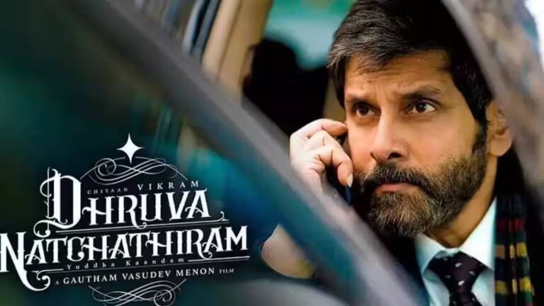 Chiyaan Vikram as Agent John in Gautham Menon's Dhruva Natchathiram movie poster