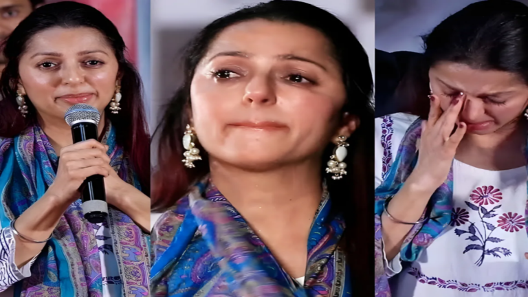 யூபோரியா பட விளம்பர நிகழ்ச்சியில் நடிகை பூமிகா சாவ்லா உணர்ச்சிவசப்படும் காட்சி.