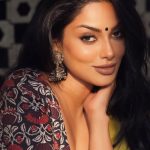 Actress Chandrika Ravi in a stylish pose for her latest professional photoshoot.