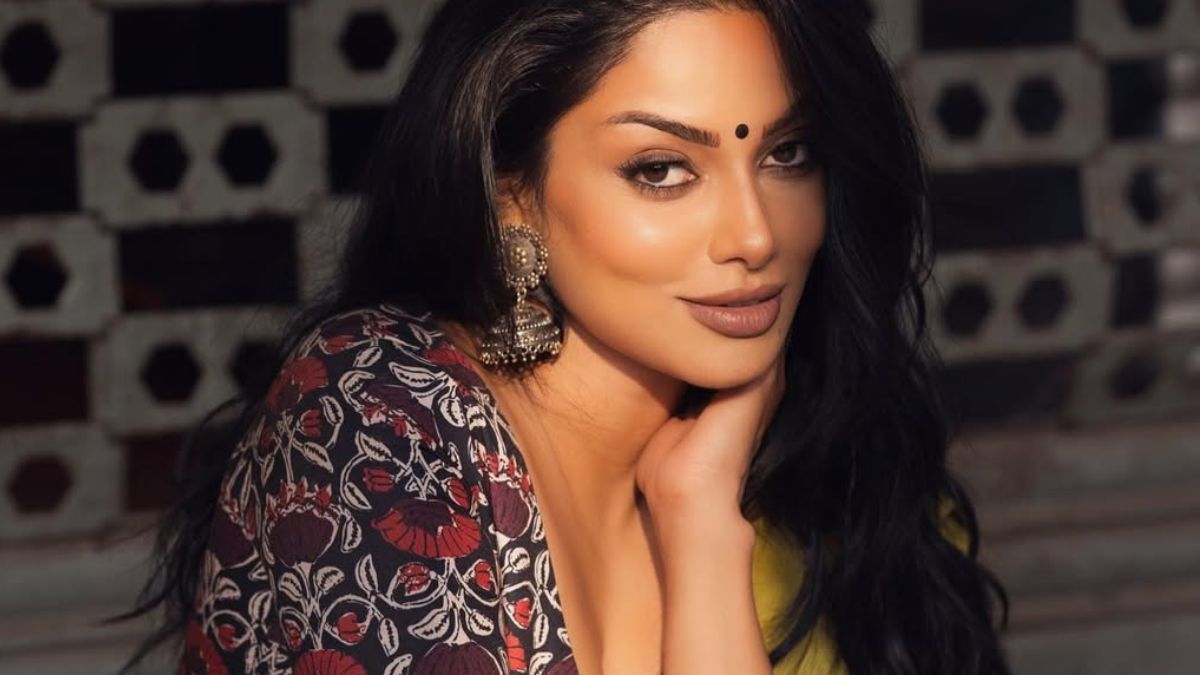 Actress Chandrika Ravi in a stylish pose for her latest professional photoshoot.