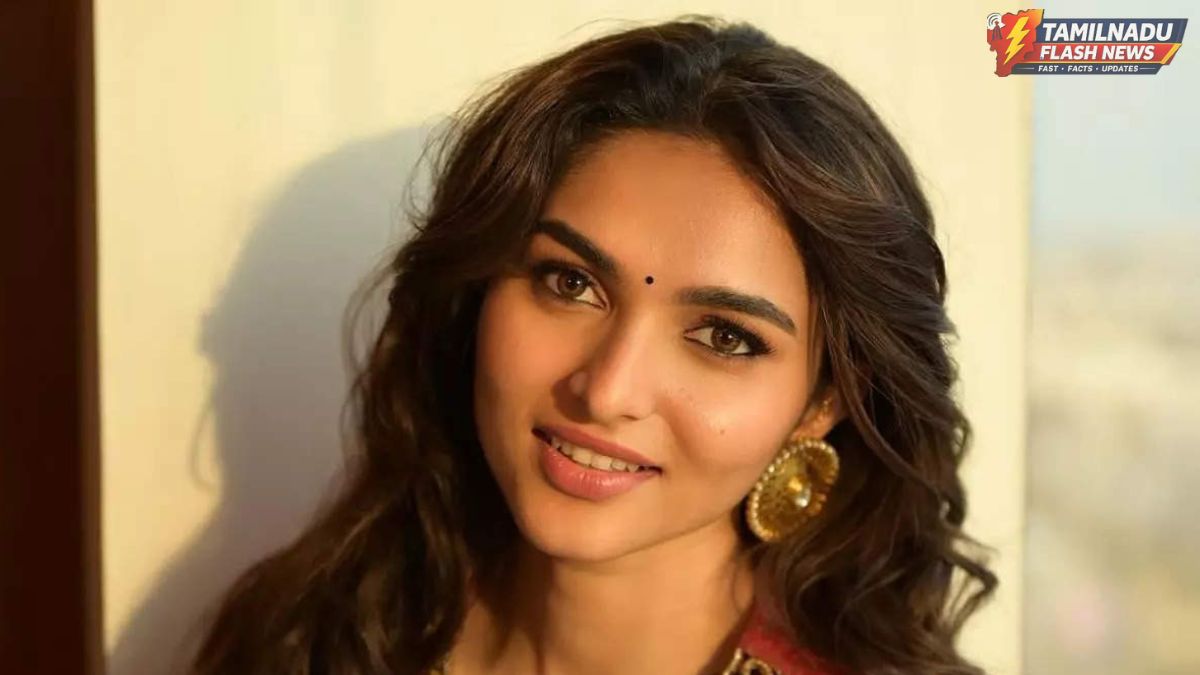 South Indian actress Kayadu Lohar in a beautiful yellow ethnic outfit posing for a photoshoot.