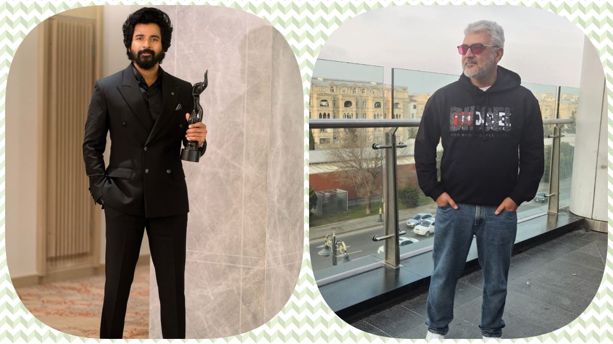 Actor Sivakarthikeyan speaking at the Thaai Kizhavi movie event about his wish to produce an Ajith Kumar film.