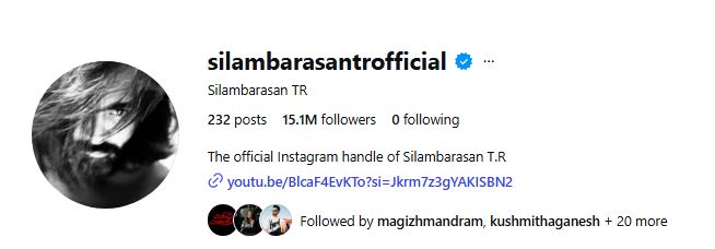STR 15M followers on Instagram