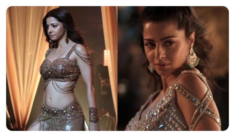 Actress Vedhika performing a powerful dance sequence in Sulthaan video song from Aadu 3 movie.