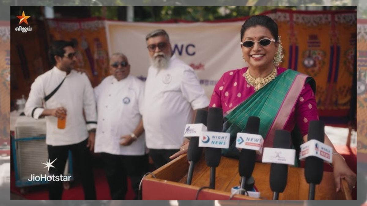 Actress Roja joining as the 4th judge in Cooku with Comali Season 7 Double Trouble on Vijay TV.