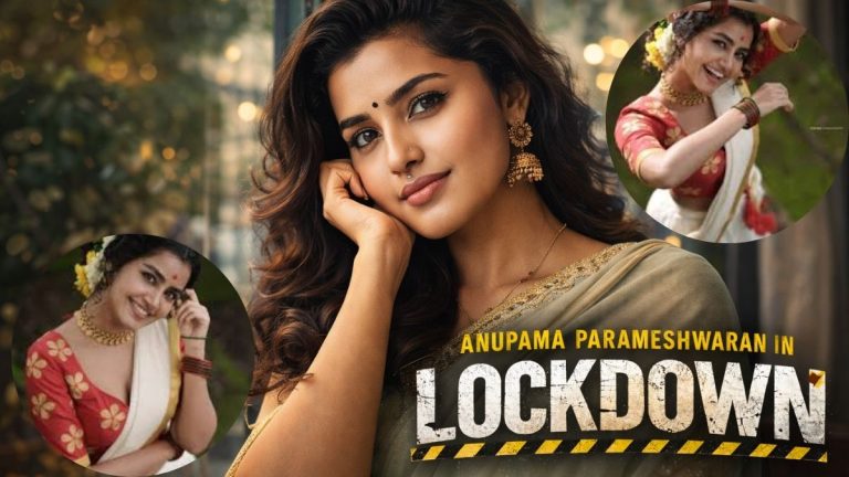 Official poster of movie Lockdown starring Anupama Parameshwaran announcing its digital release on Amazon Prime Video.