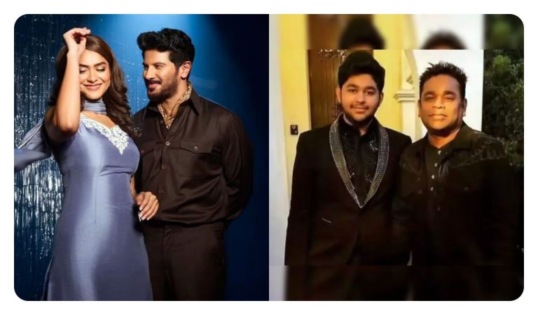 Official music video still of Dulquer Salmaan and Mrunal Thakur from Bheegi Bheegi song crossing 19 million views.