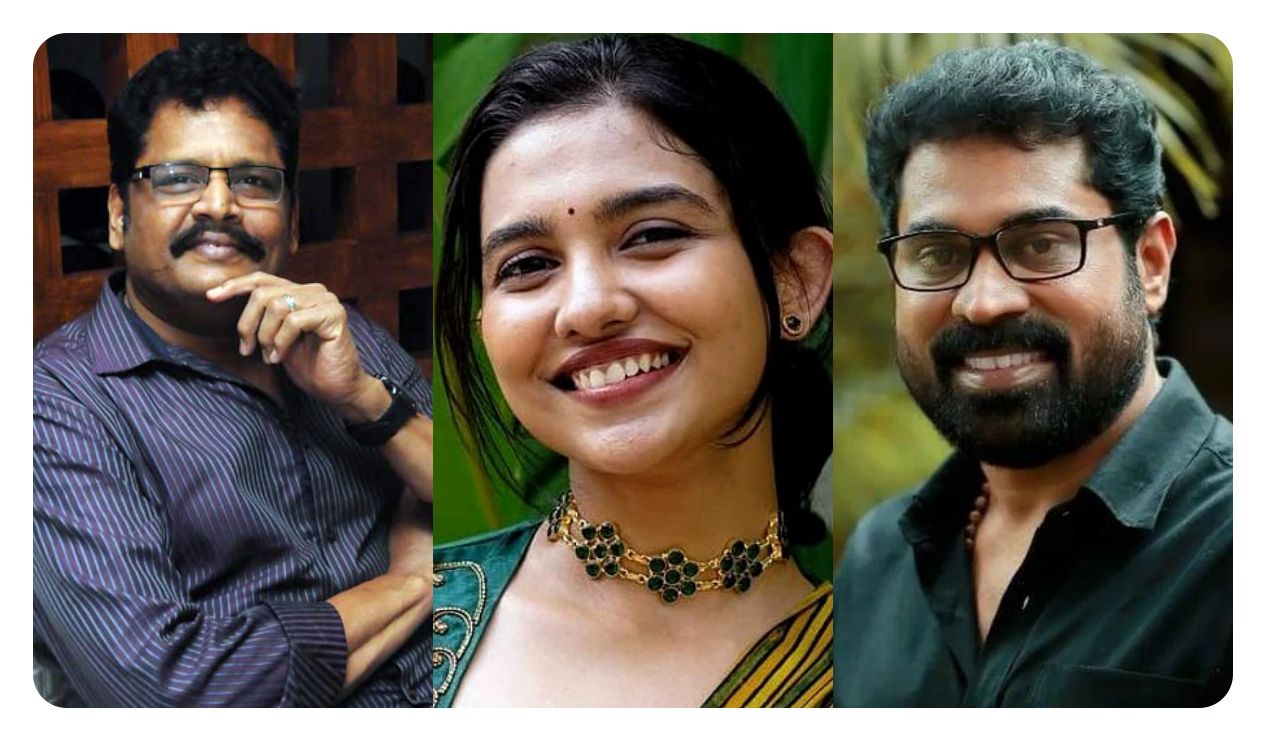 Mamitha Baiju as Selli and KS Ravikumar as Kandhasaami in Dhanush's Kara movie poster.