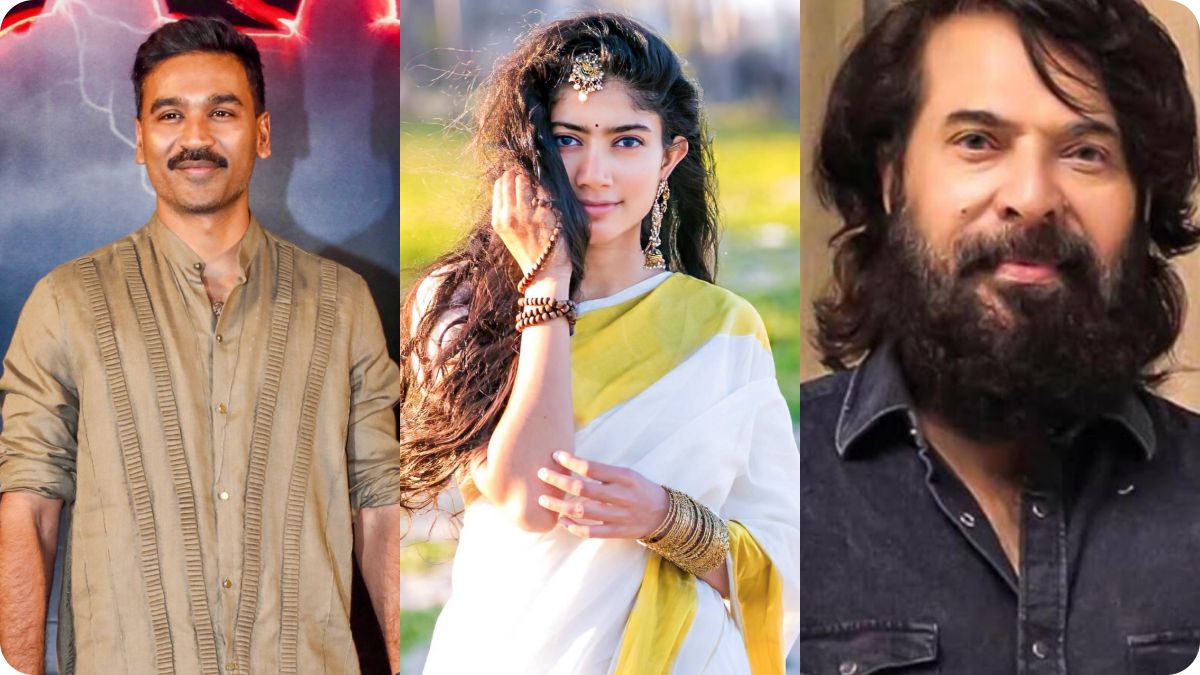 Actor Dhanush, Mammootty, and Sai Pallavi filming for D55 movie directed by Rajkumar Periasamy in Chennai.