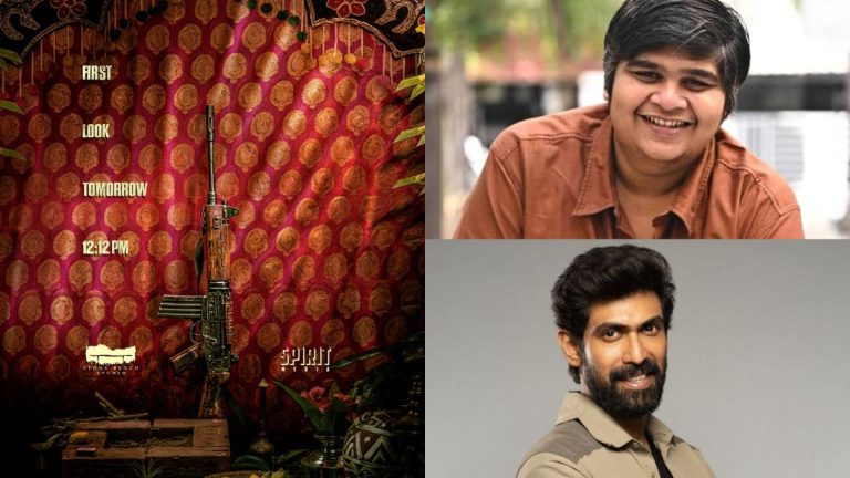 Official announcement poster of Stone Bench 18 featuring Karthik Subbaraj and Rana Daggubati's production collaboration.