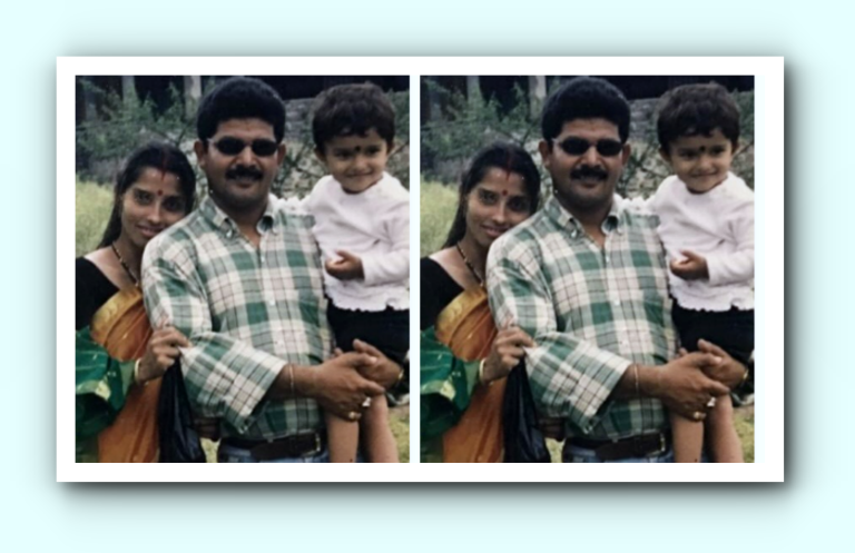 Actress Kayadu Lohar looking cute and bubbly in her childhood childhood photo from Assam.