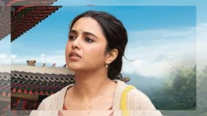 Priyanka Arul Mohan as Shenba in the movie Made in Korea on Netflix.