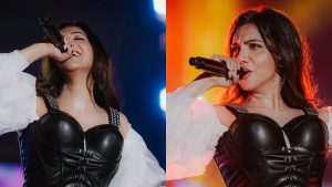 Madonna Sebastian at Hindustan University: "சென்னையில் ஒரு சூப்பர் மொமெண்ட்!" - ஹிந்துஸ்தான் யூனிவர்சிட்டி மாணவர்களை உற்சாகத்தில் ஆழ்த்திய மடோனா! Actress Madonna Sebastian attending a cultural event at Hindustan University in Chennai.