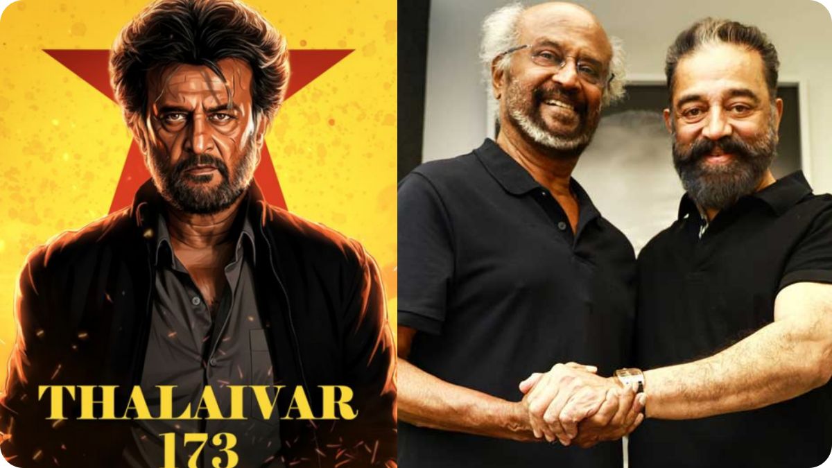 Superstar Rajinikanth and Kamal Haasan discussing their collaboration for Thalaivar 173 project.