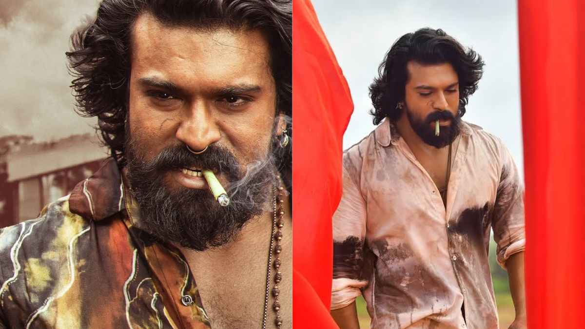 Ram Charan in rugged look for Peddi movie directed by Buchi Babu Sana birthday special update.