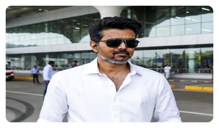 Actor-politician Thalapathy Vijay in Mumbai for a private function amidst 2026 Tamil Nadu election work.