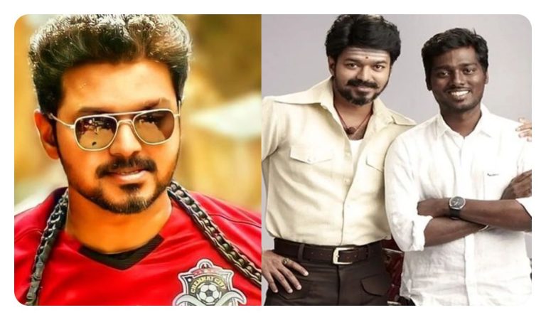 Actor Vijay at a political rally representing TVK party while discussing his final film Jana Nayagan.