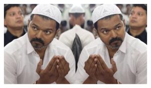 TVK President Vijay hosting the annual Iftar party in Mahabalipuram with 1000 invited guests on March 18, 2026.