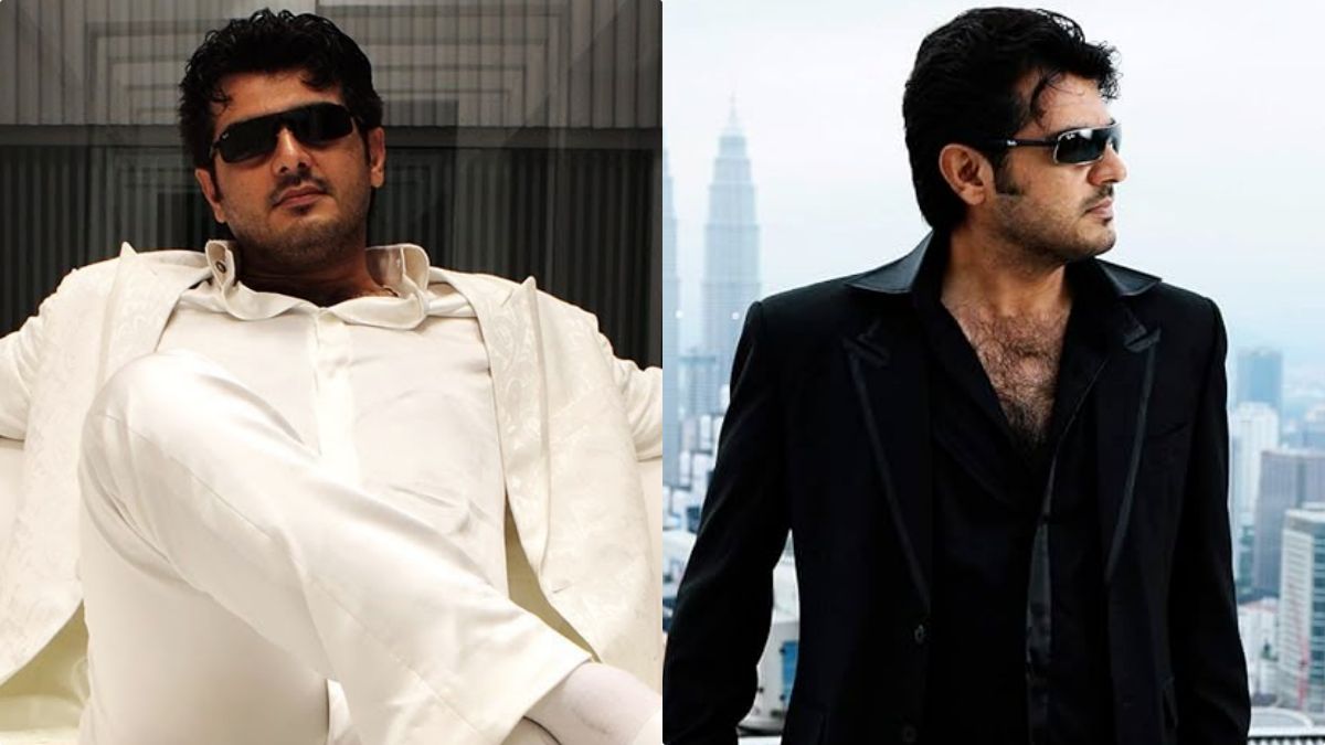 Official poster and trailer still of Ajith Kumar's Billa movie re-release scheduled for May 1, 2026.