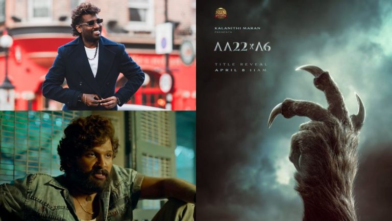 Official teaser poster of Allu Arjun and Atlee's AA22xA6 movie featuring a creature's hand.