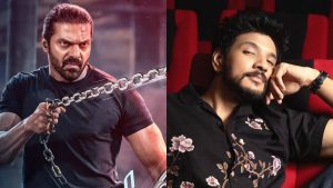 Actor Arya during the toughest underwater action sequence shoot for his movie Mr. X.