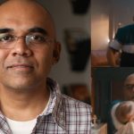 Film critic Baradwaj Rangan dancing with Arjun Das and the team in the Korean Family song from Con City.