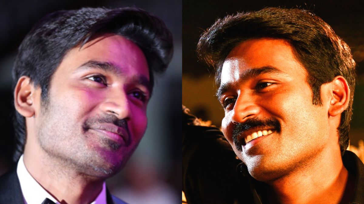 Actor Dhanush looking intense in a still from his upcoming movie Kara 2026.