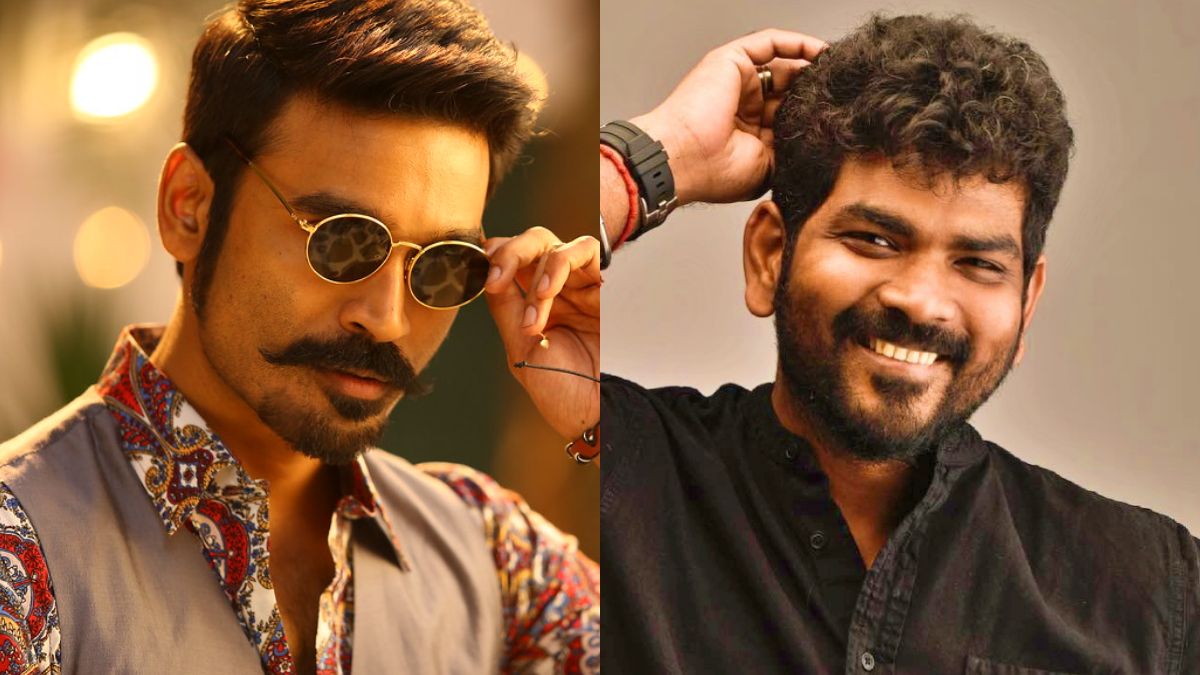 A archival 2015 shooting still showing the friendship of actor Dhanush and director Vignesh Shivan.