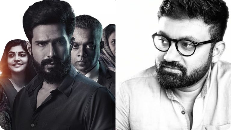 Director Manu Anand with the official poster of his movie FIR, sharing an emotional story about actor Ajith Kumar’s help.