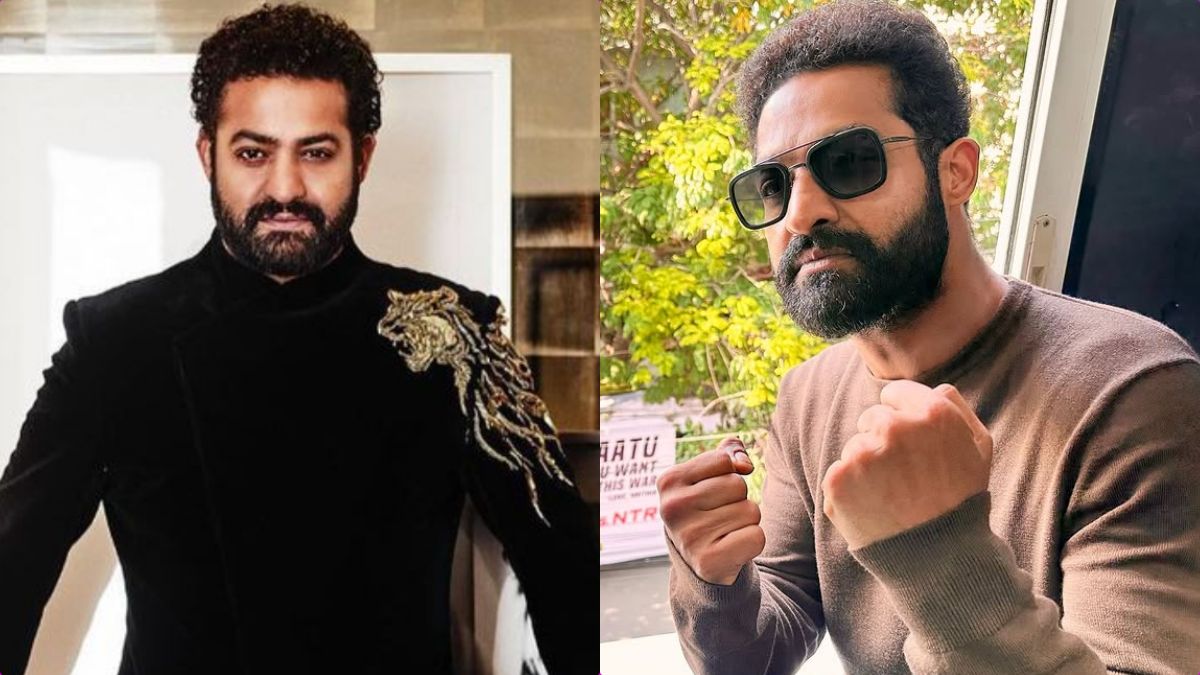 Promotional graphic for NTRNeel First Glimpse releasing on Jr NTR's birthday, May 20.