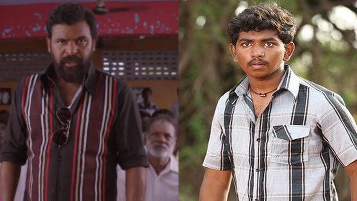 Actor Ken Karunas and Director Ameer posing together for the film Rajan Vagairah, which is a spin-off of Vada Chennai.