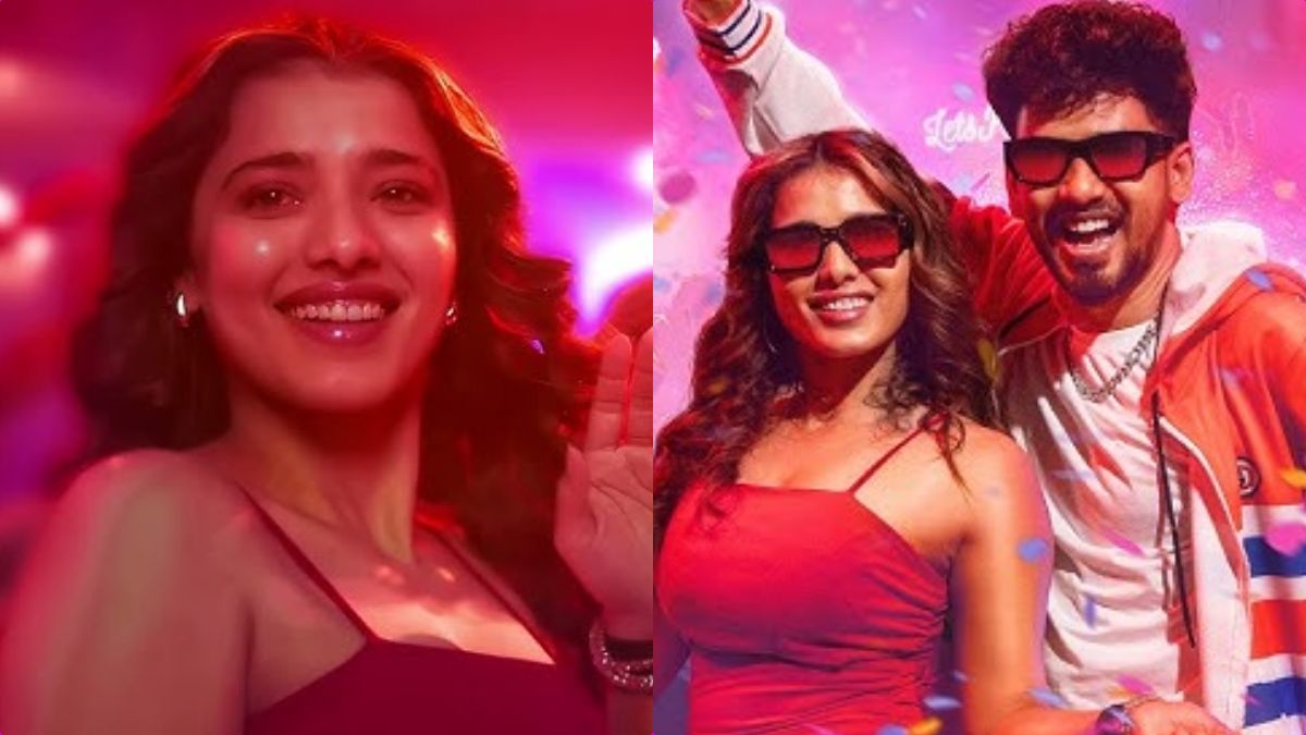 Ketika Sharma performing the viral dance step for the song Aara Pathuku Pathu.