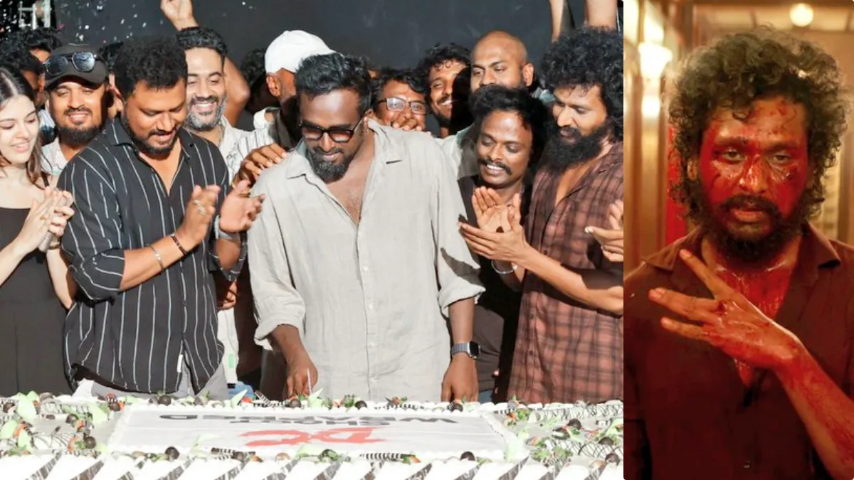 Director Lokesh Kanagaraj and Wamiqa Gabbi in the movie DC directed by Arun Matheswaran.