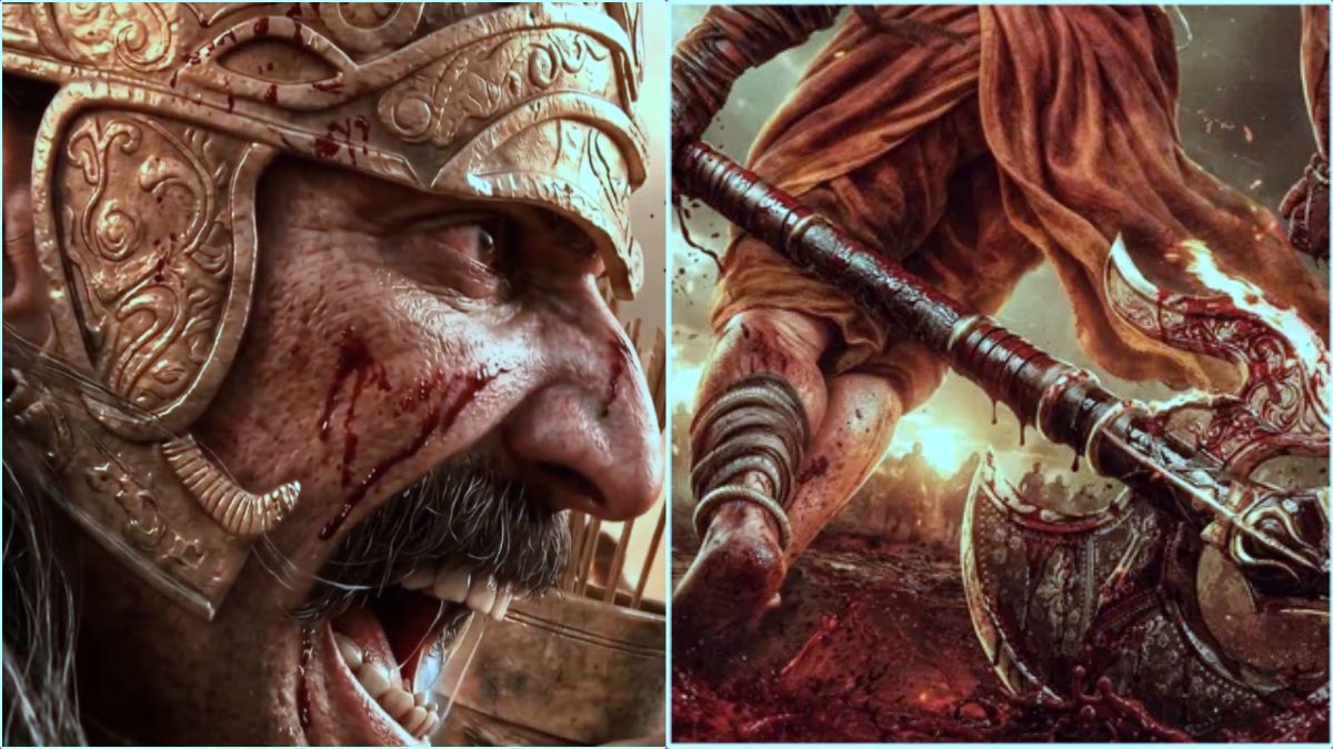 A creative graphic showing the scale of the orchestra for Mahavatar Parshuraam movie music.