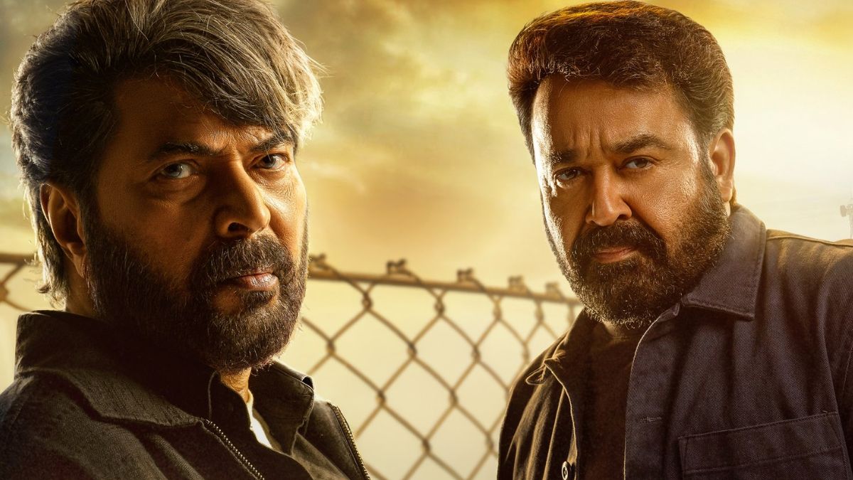 Superstars Mohanlal and Mammootty together in the official poster of the spy thriller movie Patriot.