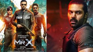 Actor Arya and Gautham Karthik from the Tamil movie Mr. X directed by Manu Anand.