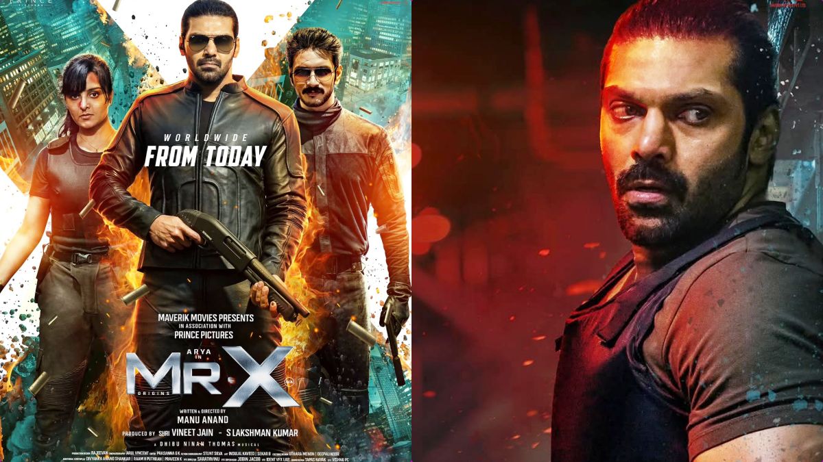 Actor Arya and Gautham Karthik from the Tamil movie Mr. X directed by Manu Anand.