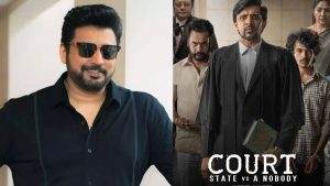 Actor Prashanth as Advocate Ranjan in the official first look poster of the film Ranjan The Advocate.