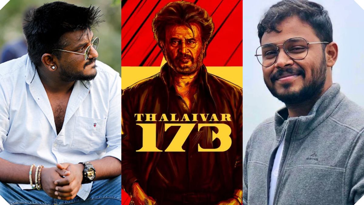 Superstar Rajinikanth with director Ashwath Marimuthu and Cibi Chakravarthy discussing Thalaivar 173 project.