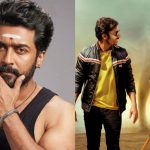 Director RJ Balaji and Actor Suriya discussing the Karuppu movie audio launch scheduled in Madurai.