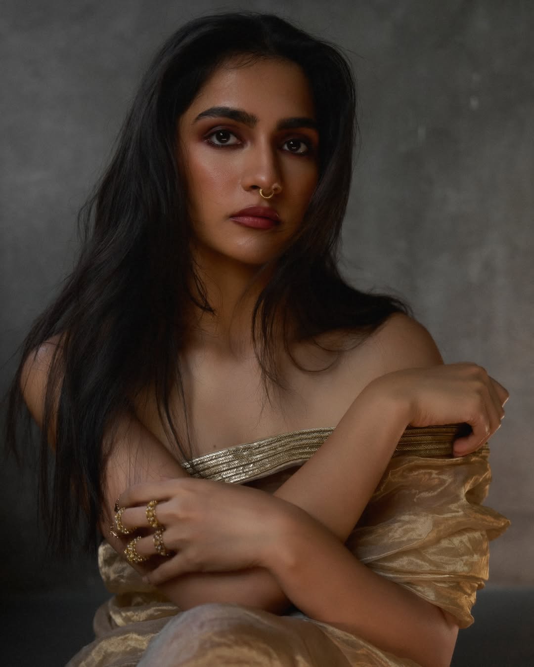 ருக்மிணி வசந்தின் வசீகரமான முகத் தோற்றம்.