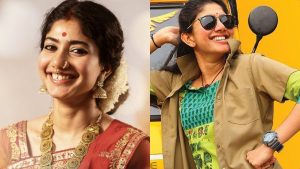 Actress Sai Pallavi looking emotional while clarifying about her Tamil identity and language controversy.